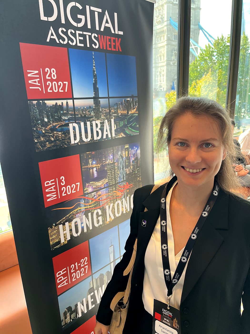 Anastasiia Sanina, Head of B2B Partnerships at The Vault, at Digital Assets Week London